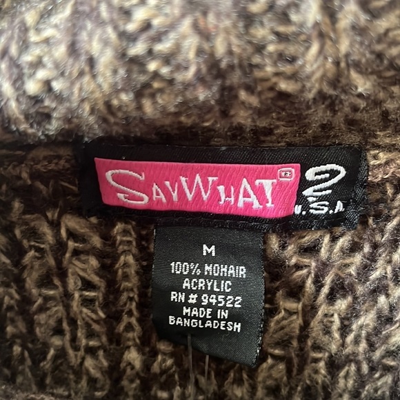 NWT SAY WHAT SWEATER Brown Knitted DRESS    SIZE M - Picture 4 of 9